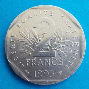 2 Francs Semeuse 1995, Rare Year - Picture 1 of 2
