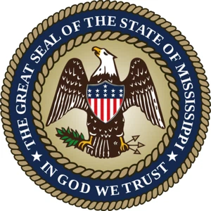 Seal of the State of Mississippi United States Seals Poster Art Print 24 x 24 in - Picture 1 of 2
