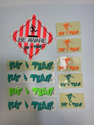 Lote de 10 pegatinas Rip N Tear vintage colección OldGnu Foto 1 de 4