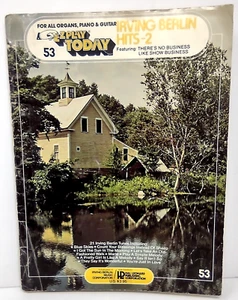 EZ Play Today No. 53 Irving Berlin Hits 2 For Organs Piano Guitar Music Book - Picture 1 of 11