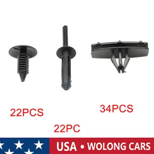 Full set Fender Flare Hardware Clip Mounting Accessories for Jeep Wrangler JK - Picture 1 of 8