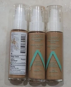 3 Almay Clear Complexion Foundation Makeup Heal & Cover Blemishes #710 NATURAL . - Picture 1 of 2