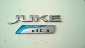 Nissan Juke, Pure Drive dCi, 2016 Year Badge Boot Lid Tailgate Rear Letters - Picture 1 of 8