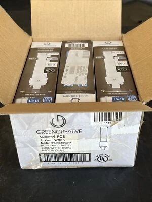 Lote De 6 Bombillas VERDES CREATIVAS 57905 / 57905 (NUEVAS EN CAJA) 6PLH/840/BYP Foto 1 de 4