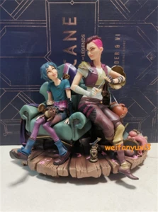 Official Arcane League of Legends Vi & Jinx Statue Figure Game Model Collectible - Picture 1 of 17
