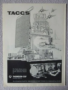 3/1983 PUB THOMSON-CSF TACCS RADAR 3D AIR COMMAND & CONTROL SYSTEMS ORIGINAL AD - Imagen 1 de 1