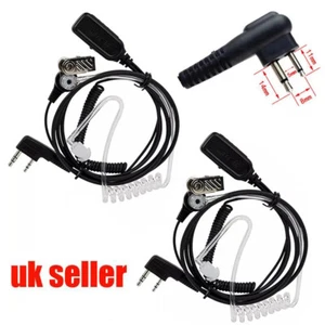 2PCS 2Pin Covert Acoustic Tube Earpiece Headset Mic for Motorola Two Way Radios - Picture 1 of 12