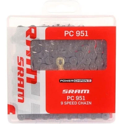SRAM PC-951 KETTE 9-fach 114GL SCHALTUNGSKETTE ROAD MOUNTAINBIKE FAHRRAD SHIMANO - Bild 1 von 2