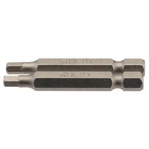 Draper Hexagonal Screwdriver Bit 4mm 1/4" Hex 50mm Long (Pack of 2) 64254 - Picture 1 of 1