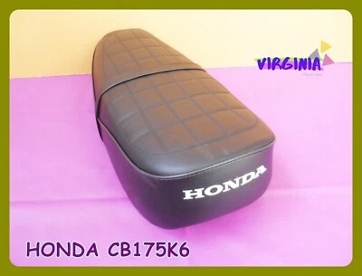 Fit HONDA CB175 K6 COMPLETE DOUBLE SEAT // BEST QUALITY//OPEN BESIDE SEAT <VI Foto 1 de 4