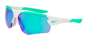 Occhiali da sole uomo Nike CLOAK DUO EV24036 MATTE LIGHT SILVER/GREEN 71/9/130 - Foto 1 di 4
