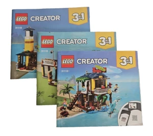 Lego Instruction Manual Surfer Beach House 31118 Creator 3 in 1 Booklets - Picture 1 of 4