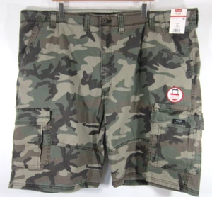 Wrangler CAMO Cargo Shorts NEW Rip-Stop Stretch Relaxed Fit Tech Pocket Men 48 - Picture 1 of 7