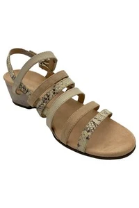 Vionic Multi Strap Wedge Sandals Tess Cream - Picture 1 of 3