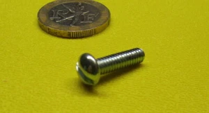 Round Head Zinc Steel Slotted Machine Screw 8-32 x 5/8" Length 300 Pcs - Picture 1 of 7