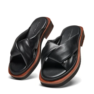Robert Clergerie 'ABBY' Black Leather Mules MSRP $495 Size US8.5 BNIB SAVE $250 - Picture 1 of 4