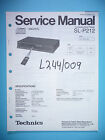 Service Manual Instructions For Technics Sl-P212, Original