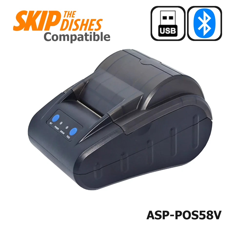 Bluetooth 58mm paper size Thermal Receipt Printer  for SkipTheDishes APP - Изображение 1 из 4