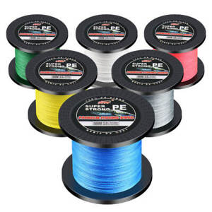 500m 4 Braided Super Strong Fishing Line PE Lines Size0.4-8.0 Sea Lure Saltwater