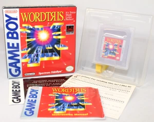 Wordtris Nintendo Game Boy Complete CIB Very Good Condition w/ RARE Reg Card! - Picture 1 of 17