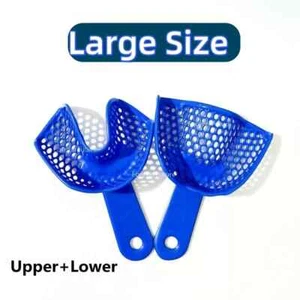 Bandejas de Impresión Dental Plástico Acero Bandeja de Registro de Mordeduras Grande Superior+Inferior - Imagen 1 de 6