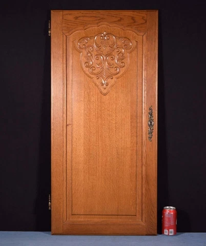 *Large Vintage French Louis XV Carved Architectural Cabinet Door Wood-Oak Cover