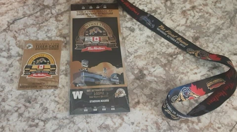 Final Game Ivor Wynn Access Pass, Landyard & schedule  Hamilton Tiger Cats CFL Cover