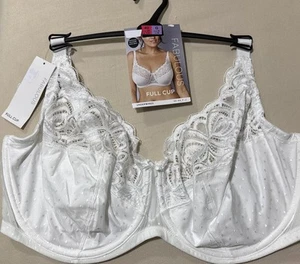 M&S FABULOUS AMELIA LACE COLLECTION UNDERWIRED FULL CUP BRA IN WHITE Size 40G - Picture 1 of 11