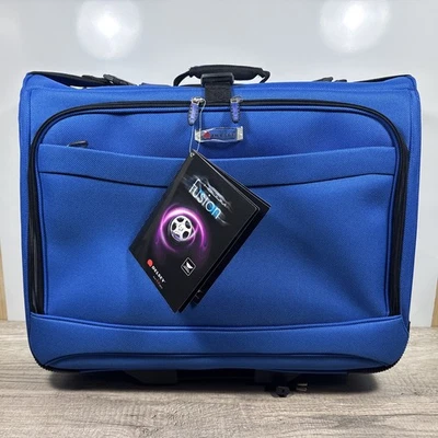 Delsey Helium Fusion Rolling Trolley Garment Bag Sky Blue 22253 - Image 1 of 4