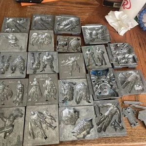 Vintage Lot Of 21 Plus Extra TOYMAX Metal Molds BATMAN SPIDERMAN Spider, Horror - Picture 1 of 18