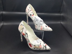 ALDO NEW Stessy 2.0 Stiletto Pump Heels White Valentines Hearts  Love Size 8.5 - Picture 1 of 6