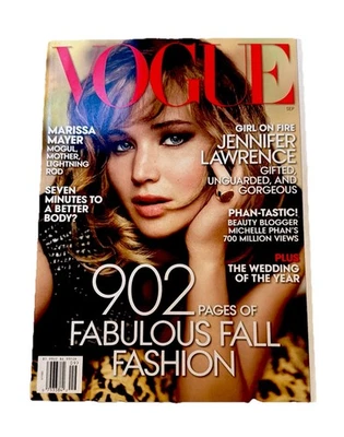Vogue Magazine September 2013 Jennifer Lawrence 902 Pages - Image 1 of 3