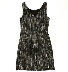 J. Crew Damengröße 2 dunkelgrau Tweed ärmellos Taschen hinten geknöpft Etuikleid - Bild 1 von 17