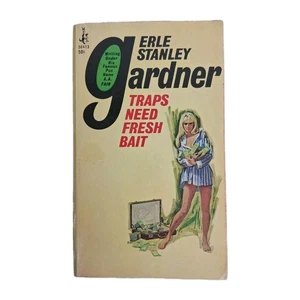 Erle Stanley Gardner Traps Need Fresh Bait Pocket Books 1st Print April 1968 Vtg - Picture 1 of 9