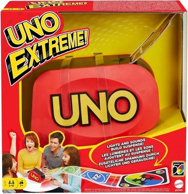 UNO Extreme Card Game Featuring Random-Action Launcher with Lights & Sounds & 1 - Image 1 of 4