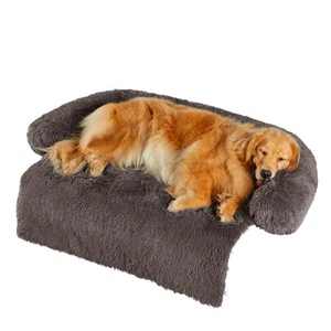 Dog Bed for Couch - Calming Dogs Beds for X-Large Pets, Fluffy Plush Cats Mat... - Picture 1 of 9