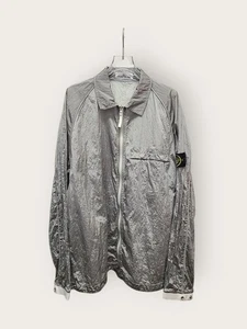 Stone Island 22SS Wappen Patch Logo Naslan Metallic Overshirt 146391309 - Picture 1 of 5