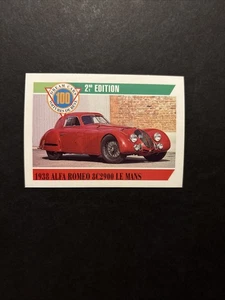 1938 Alfa Romeo 8C2900 Le Mans Dream Cars 2nd Edition Trading Card RARE!! #92 - Bild 1 von 2