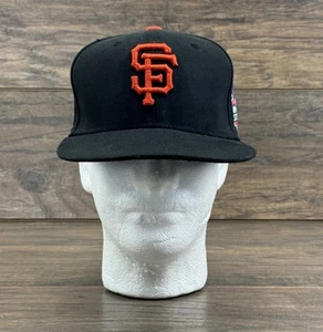 San Francisco Giants Hat Mens 7 Fitted Black 2012 World Series Patch 59FIFTY Cap - Picture 1 of 7