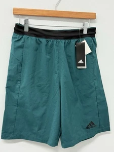 Adidas Herren D2M Woven Short Dk Teal Short Activewear Unterteil Neu mit Etikett Small - Bild 1 von 6