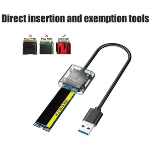 `Transparent Usb 3.0 Gen1 Ssd Enclosure M.2 Ngff State Hard Drive Enclosure - Afbeelding 1 van 12