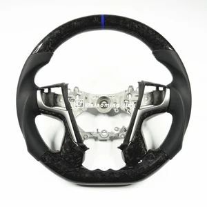 Real Carbon Fiber Sport Steering Wheel For Toyota Land Cruiser Alpha LC200 - Picture 1 of 9