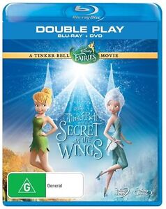 Tinker Bell and the Secret Of The Wings DVD (Blu-ray, 2012) Region B