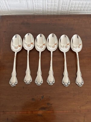 6 cucchiaini da dessert in argento 925 Camusso San Marco - Immagine 1 di 4