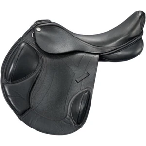 EVENTING SADDLE WITH ADJUSTABLE GULLET-BLACK OR BROWN-ALL SIZES - Picture 1 of 4