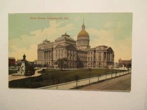 Indianapolis Indiana Postcard State House IN - Picture 1 of 2