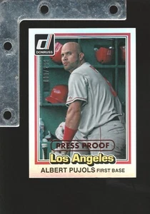 2015 Panini Donruss #199 Albert Pujols PRESS PROOF BRONZE #3/299 SHARP NM ANGELS - Picture 1 of 1