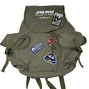 Star Wars Galaxy’s Edge Backpack 2019 Disney WDW Opening Day Green Canvas Pack - Picture 1 of 9
