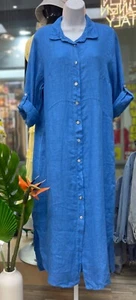 100% Linen dress, made in Italy - Picture 1 of 3