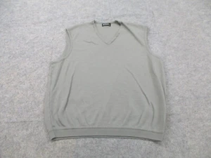 St Croix Vest Mens Extra Large Gray V Neck Sweater Pullover Wool Adult * - Picture 1 of 10